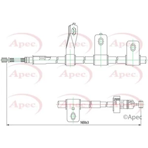 Cable de freno APEC (CAB1537) pieza de ingeniería de precisión calidad OE - Imagen 1 de 2