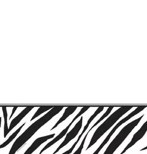 Zebra Animal Print Jungle Safari Birthday Party Decoration Plastic Tablecover - Picture 1 of 1