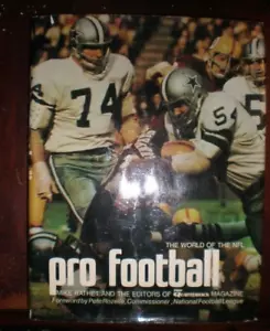 The World Of The NFL “Pro Football” By Mike Rathet 1972 VG - Imagen 1 de 1