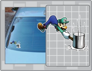 LUIGI with Hammer Vinyl Decal Car Truck Sticker Super Mario Bros. Decal - Picture 1 of 1