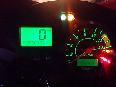 Kit Actualización Reloj LED LightenUPgrade VERDE Triumph Daytona 600 650 Foto 1 de 4