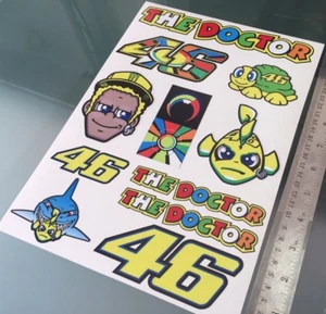 Rossi "The Doctor" Stickers - Large Decal Sticker kit NEW! (A4 Size) - Picture 1 of 5
