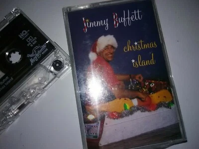 Jimmy Buffett Christmas Island CASSETTE 1996 MCA Ho Ho Ho Bottle of Rum - Image 1 of 4