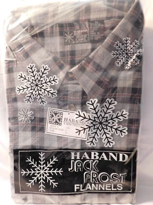 Camisa de franela manga larga a cuadros Haband Jack Frost para hombre 5X Foto 1 de 4