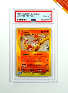 Pokemon PSA 10 Moltres #21 Reverse Foil Skyridge 2003 Englisch - Bild 1 von 3