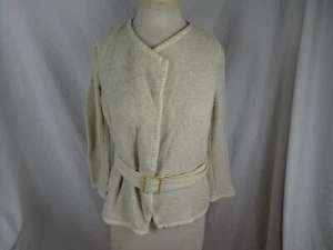 Vince. Women Jacket Sweater with Belt and Pockets Size M - Picture 1 of 14
