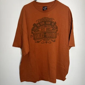 Harley Davidson Woodstock, IL, T-shirt grafica grigia double face taglia 3XL XXXL - Foto 1 di 5