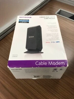 NETGEAR CM600 960Mbps DOCSIS 3.0 Cable Modem w/ Power Supply Works - Image 1 of 4