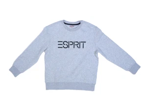 ESPRIT Logo Heather Gray Pullover Sweatshirt Stretch Youth Size 10Y - Picture 1 of 10