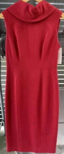 BNWT Karen Millen High Neck Reverse collar pencil dress Size 12 UK RRP $425 - Picture 1 of 13