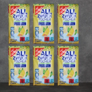 Gut & Günstig Allzwecktücher Zitrusduft 80 Tücher 6er Pack - Bild 1 von 2