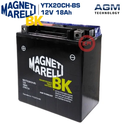 MARELLI YTX20CH-BS 18AH BATTERY for Suzuki Marauder-Boulevard M95 1600 2005 - Image 1 of 3