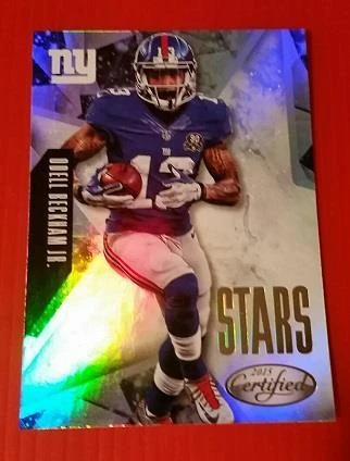 ODELL BECKHAM JR (SP) STARS INSERT #S39 NEW YORK GIANTS * 2015 CERTIFIED NFL - Image 1 of 1