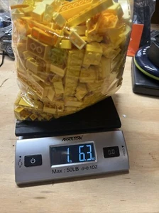 Lego gelb Farbe sortiert Steine Stücke Platten Stck. Bulk sortiert Lot 1 Pfund 6 Unzen - Bild 1 von 4