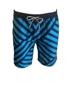 Herren Badeshort Freizeitshort Blau Gr. S,M,L,XL,2XL,3XL - Picture 1 of 2
