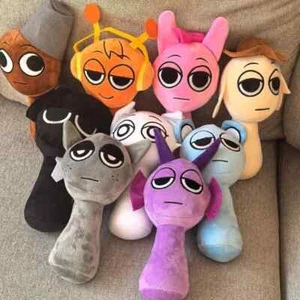 5Pieces Set Sprunki Soft Plush Toys Plush Doll 9.8" Sprunki Horror Game Cartoon - Picture 1 of 11