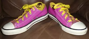 Zapatos Converse All Star púrpura corte bajo (EE. UU. talla 3 junior) Usados en excelente estado - Imagen 1 de 9