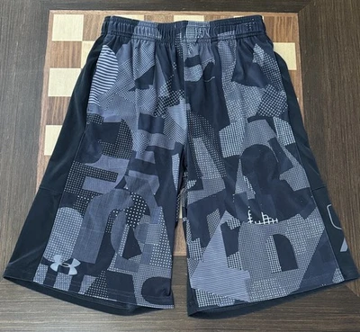 Under Armour Heatgear boys athletic shorts size youth large drawstring elastic. - Image 1 of 4