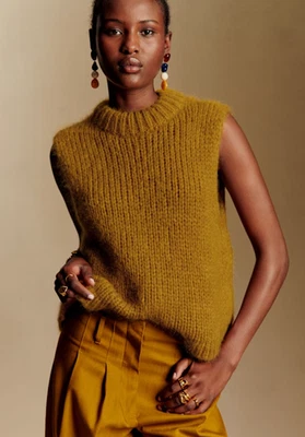 NEW NWT Sezane LarryJumper Sz M Bronze - Image 1 of 2