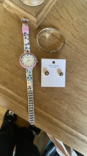 Set orecchini orologio e bracciale Kate Spade