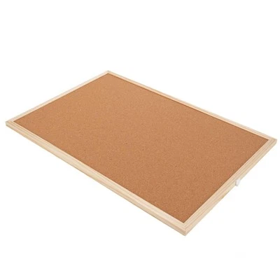 Cork Board 40x60cm Wooden Frame Cork Bulletin Board For Office School Home New - Image 1 of 4