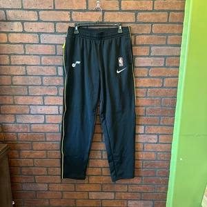 Nike Utah Jazz Warm Up Sweatpants Black - Men's Medium - NWT Player Issued - Picture 1 of 12