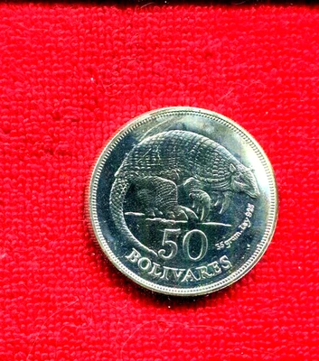 VENEZUELA 50 BOLÍVARES 1975 KM 47 .925 PLATA NR 45.00 Foto 1 de 2