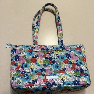Vera Bradley Mandy Shoulder Bag “Far Out Floral” Couple Small Spots Inside  - Picture 1 of 15