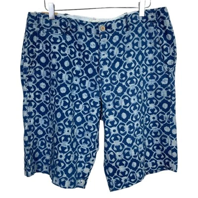 Denim & Supply Ralph Lauren Men's Printed Slim Shorts 34 New NWT Blue Flat Front - Image 1 of 4