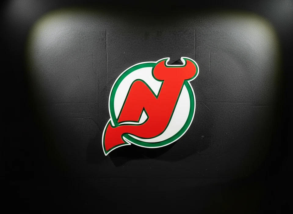 Arte retro de letrero de pared verde de los demonios de Nueva Jersey -- Cueva del hombre de los demonios de Nueva Jersey Foto 1 de 3