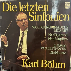 Mozart Beethoven Karl Böhm Die Letzten Sinfonien 2 LP Set Philips German NM - Picture 1 of 6