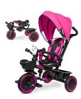  7-in-1 Tricycle Stroller for Toddlers 18 Months to 5 Years, Adjustable Pink