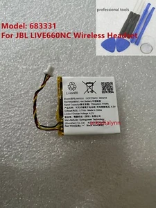 100% OEM NEW Fresh battery 683331 For JBL LIVE660NC Wireless Headset 750mAh - Picture 1 of 3