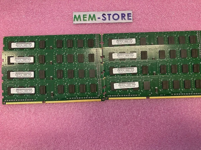 32GB 4* 8GB PC3-12800 1600MHz UDIMM Memory SuperMicro X9SRL-F Intel E5-2667 V2 - Image 1 of 1