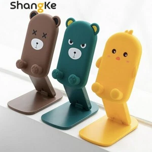 Cute Bear Chick Foldable Adjustable Cartoon Cell Phone Holder Stand - Photo 1 sur 8