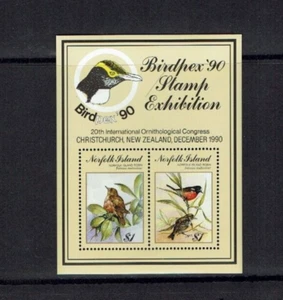 Norfolk Island: 1990, Birdpex Stamp Exhibition, New Zealand Miniature sheet, MNH - Picture 1 of 1