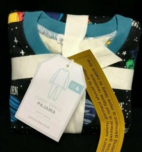 Pottery Barn Kids Emery Space bed galaxy pajamas pjs size 4 - Picture 1 of 5