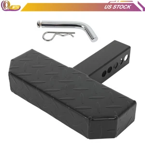 For 2 inch Receiver Rear Universal Hitch Step Guard Textured 12" x 4.3" Step Pad - Foto 1 di 8