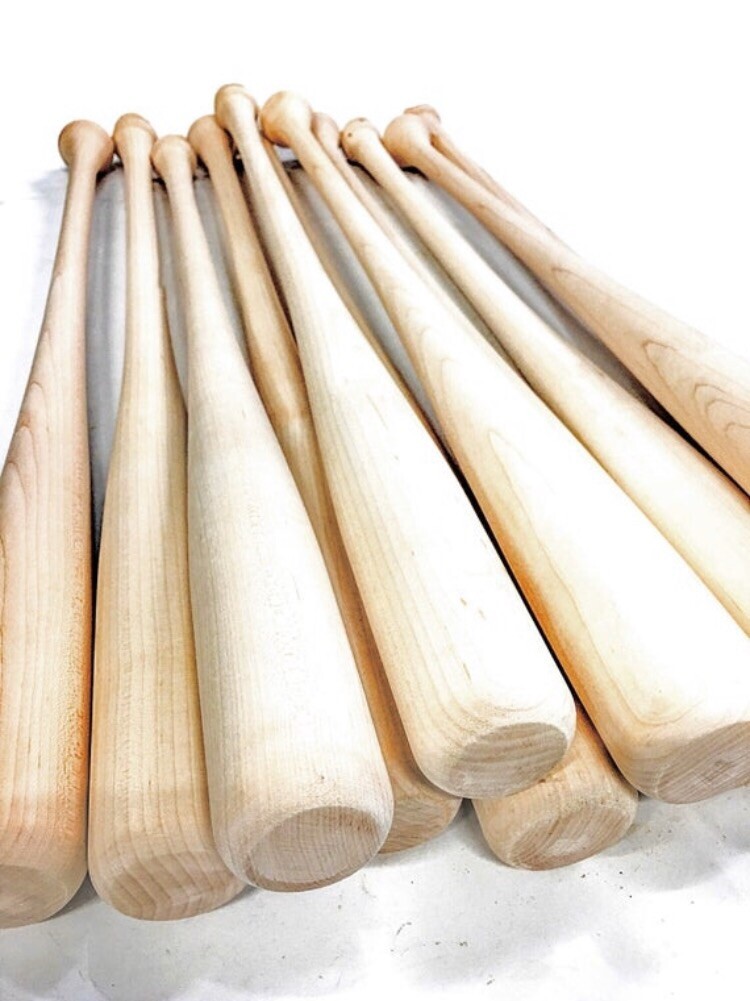 Mazza Da Baseball In Legno Naturale 80cm - Grip Antiscivolo, Peso 670g Per Adulti E Softball - Foto 2
