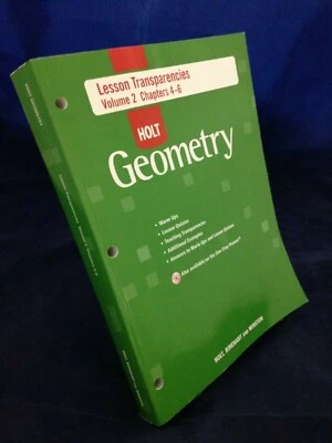 Holt Geometry:  Lesson Tranparencies Vol 2 Ch 4-6 (?) LN PB 190904 - Image 1 of 2