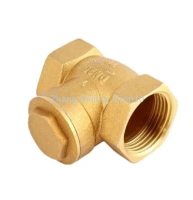 1PC 1/2" 3/4" Female Thread Brass Check Valve One Way Non-return Valve - Image 1 of 2