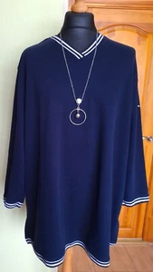 Ulla Popken Womens V Neck Jumper , Size UK24/26 USA20/22 EUR54/56, VGC ! - Picture 1 of 8