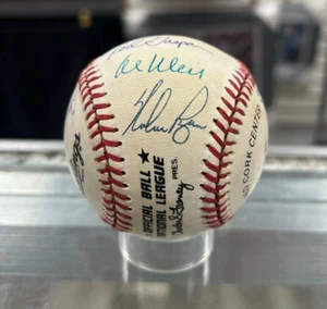 NOLAN RYAN TOM SEAVER 1969 METS SIGNED BALL JSA LETTER COA HOF ALL NAMES IN DESC - Picture 1 of 6