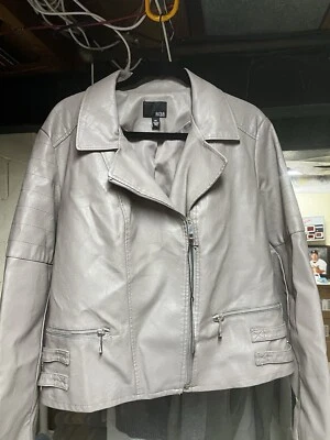 A.N.A. Chaqueta de cuero sintético gris talla XXL Foto 1 de 4