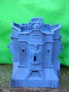 WH40K SCENERY , OUTPOST BASTION, BASTION ONLY, PAINTED - Picture 1 of 5