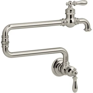 KOHLER K-99270-SN Artifacts Single-Hole Wall-Mount Pot Filler Kitchen Sink - Picture 1 of 4