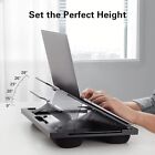 Adjustable Lap Desk - with 8 Adjustable Angles Dual Cushions Laptop Stand