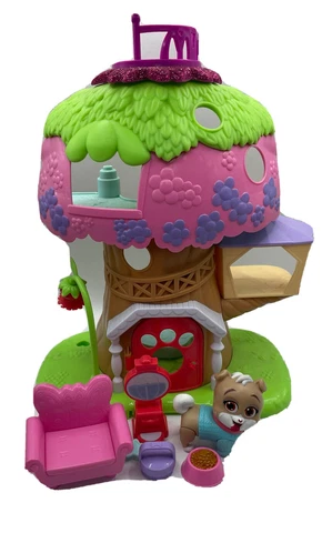 Disney Junior Puppy Dog Pals Keia's Treehouse 2-Sided Playset 7 Pieces Cover