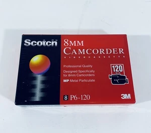 Scotch 8 MM Camcorder Videocassette Tape Sealed P6-120 3M Vidid Color Sharp - Picture 1 of 2