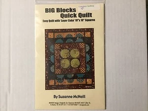 Quilt Pattern Design Originals Big Blocks Quick Quilt Round And Round New - Picture 1 of 2